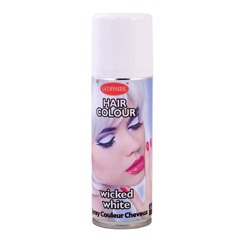 Haarkleurspray wit - 125 ml