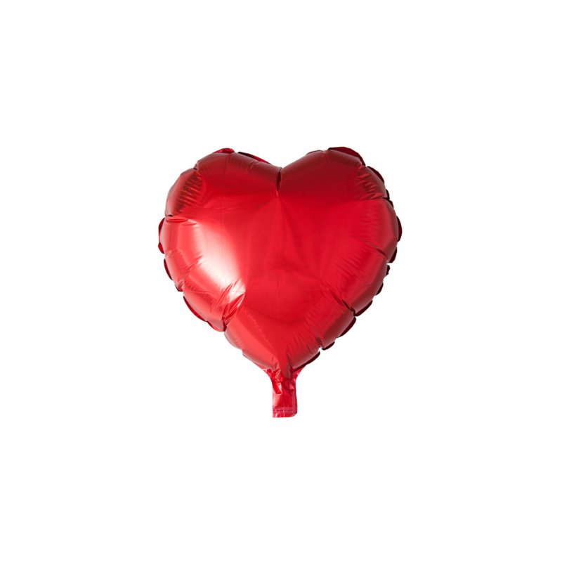 Folieballon hart - 46 cm - rood