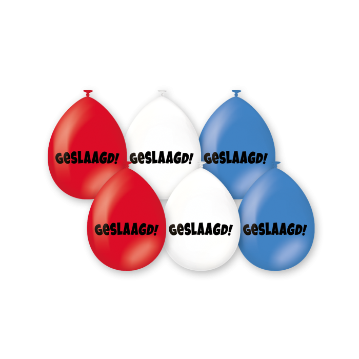 Geslaagd Ballonnen - 6 stuks