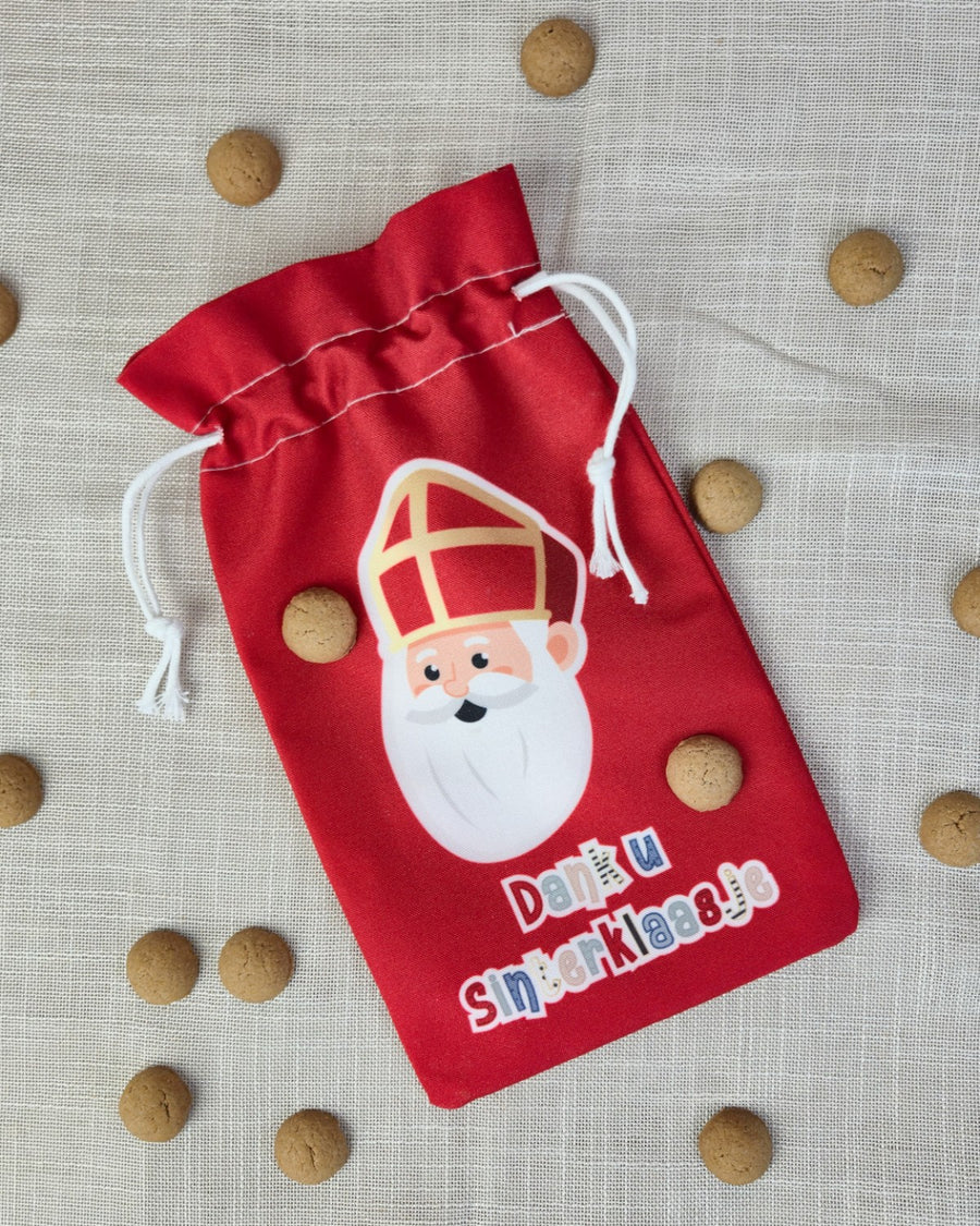 Pepernotenzakje Dank u Sinterklaasje - 15 x 25 cm