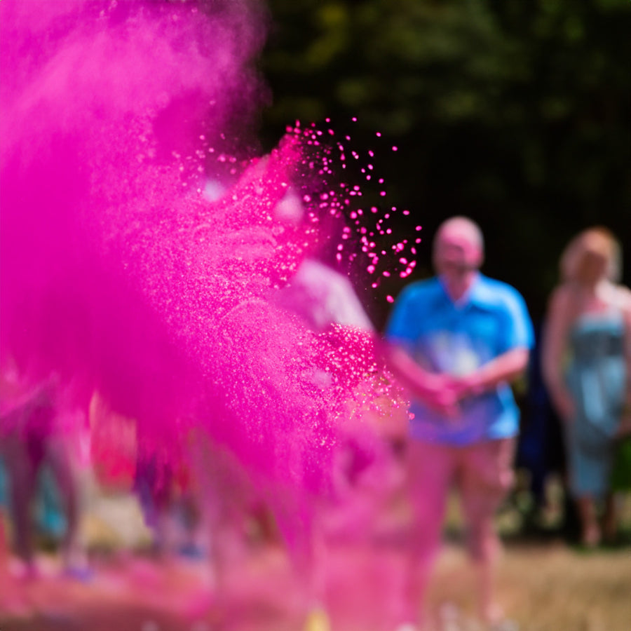 Gender Reveal Poeder shooter - 30 cm - roze