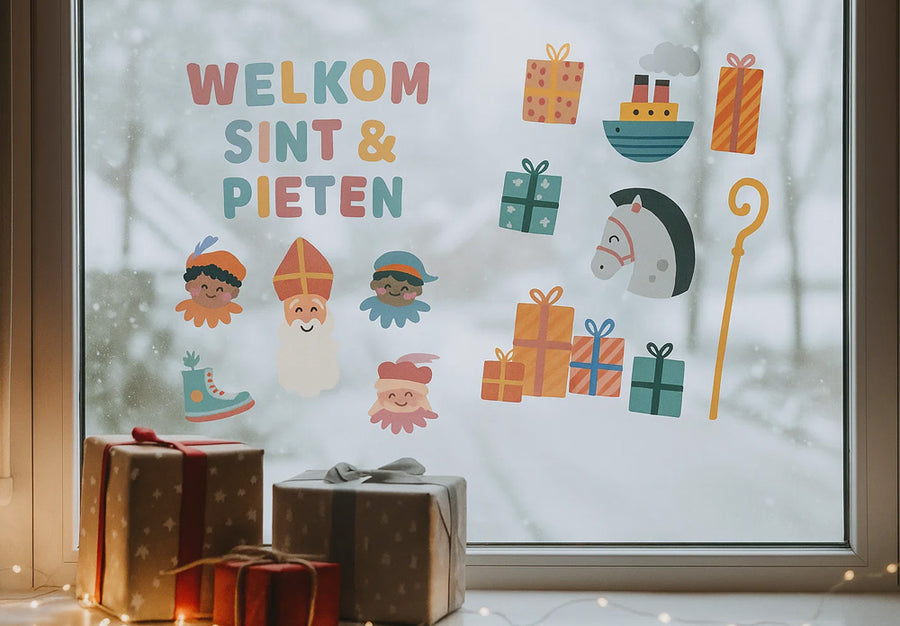Sinterklaas raamstickers