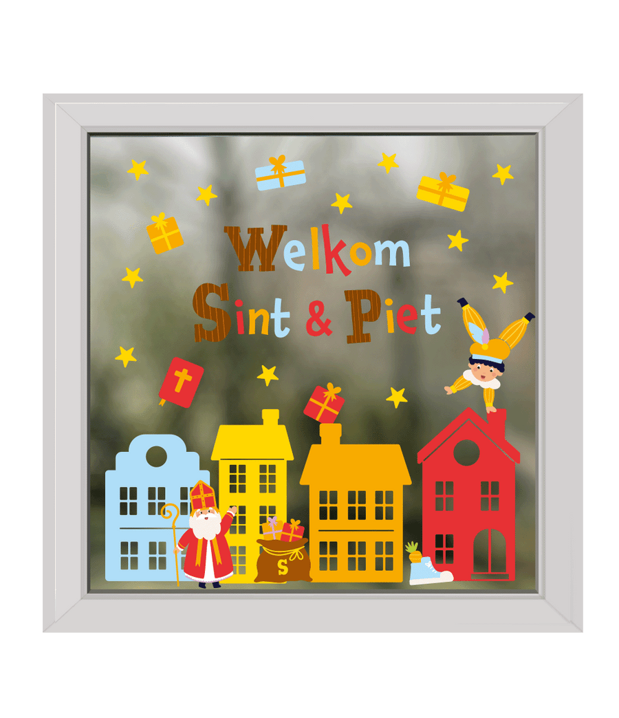 Sinterklaas raamstickers