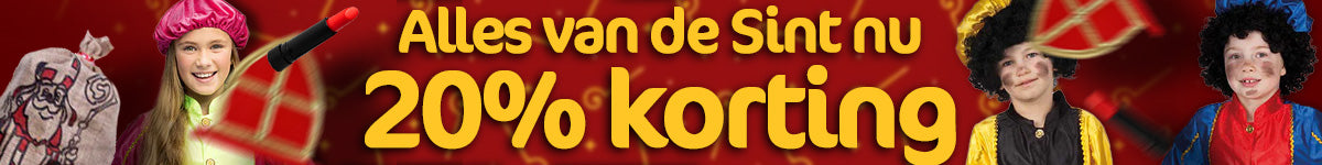 Sinterklaas banner 20% korting