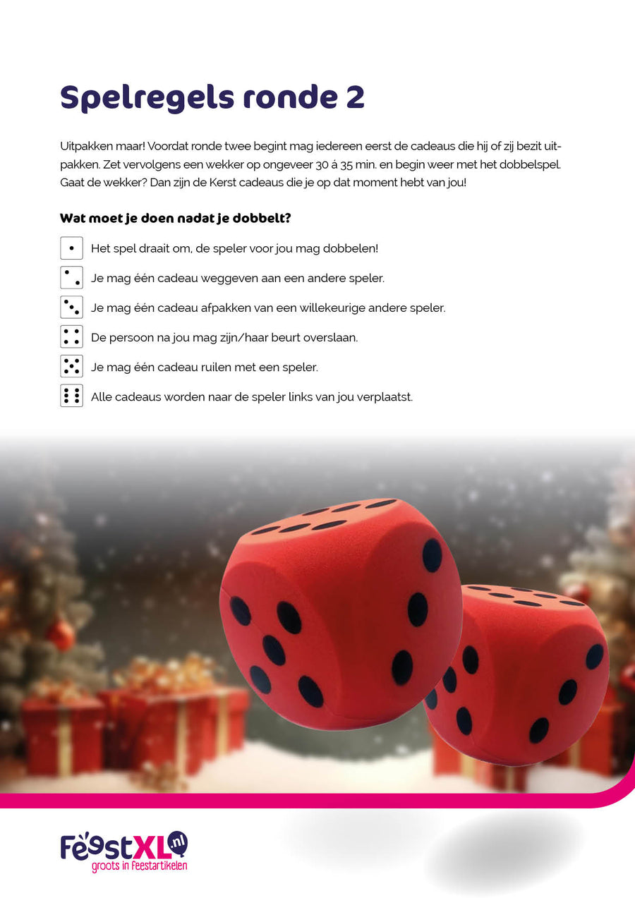 Kerstcadeautjes dobbelspel
