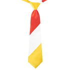 Carnaval stropdas rood/wit/geel - 40 x 10 cm