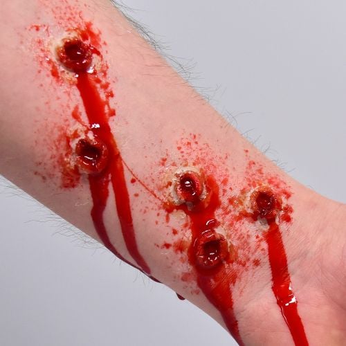 Grimas Latex Prosthetic Wounds - Kogelgaten (5 stuks) - Nepwonden