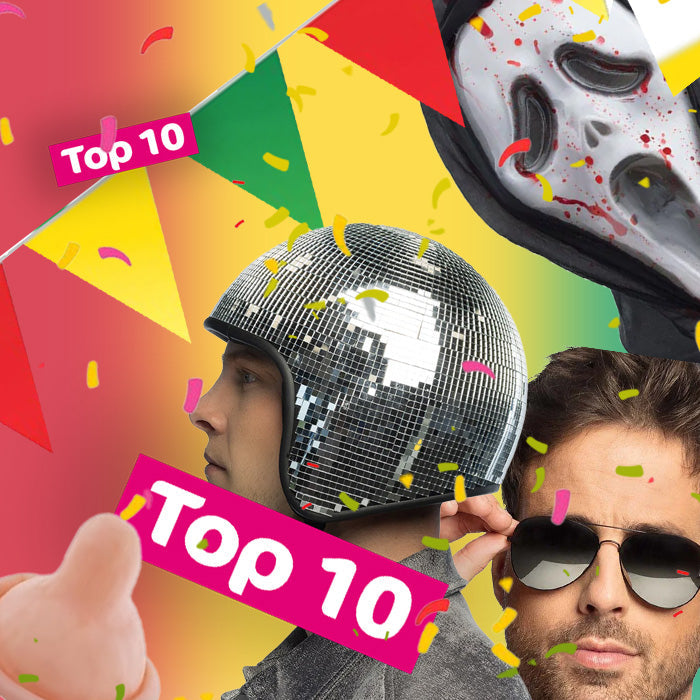 Top 10 must have carnaval accessoires inclusief discobril, helm en masker voor feestelijke verkleedpartijen