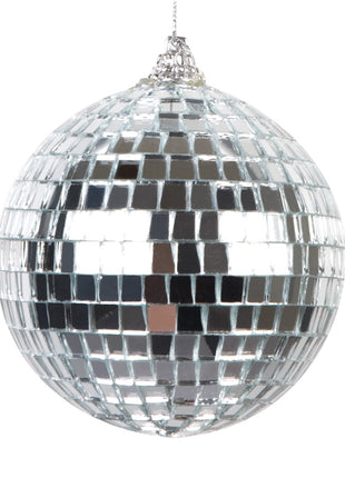 Mini disco balls - 6 pieces - silver