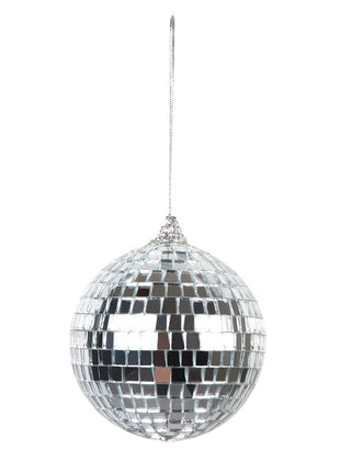 Mini disco balls - 6 pieces - silver