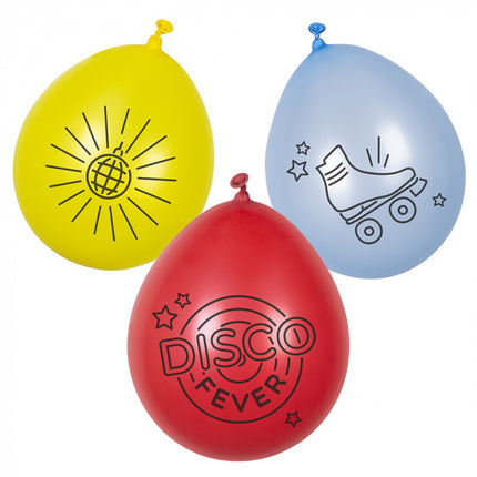 Disco Fever Ballonnen - 6 stuks - 23 cm