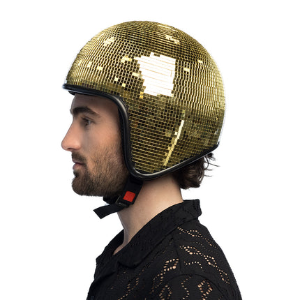 Disco bal helm - goud