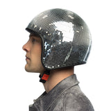 Disco bal helm - zilver