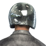 Disco bal helm - zilver
