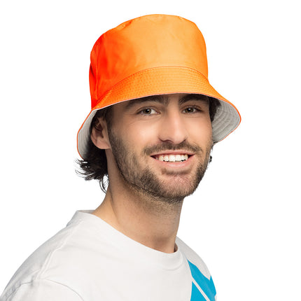 Bucket hat - neon oranje