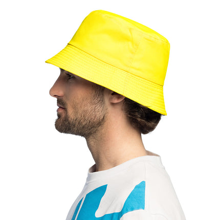 Bucket hat - neon geel