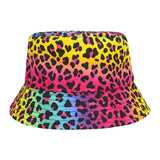Bucket hat - luipaard regenboog print