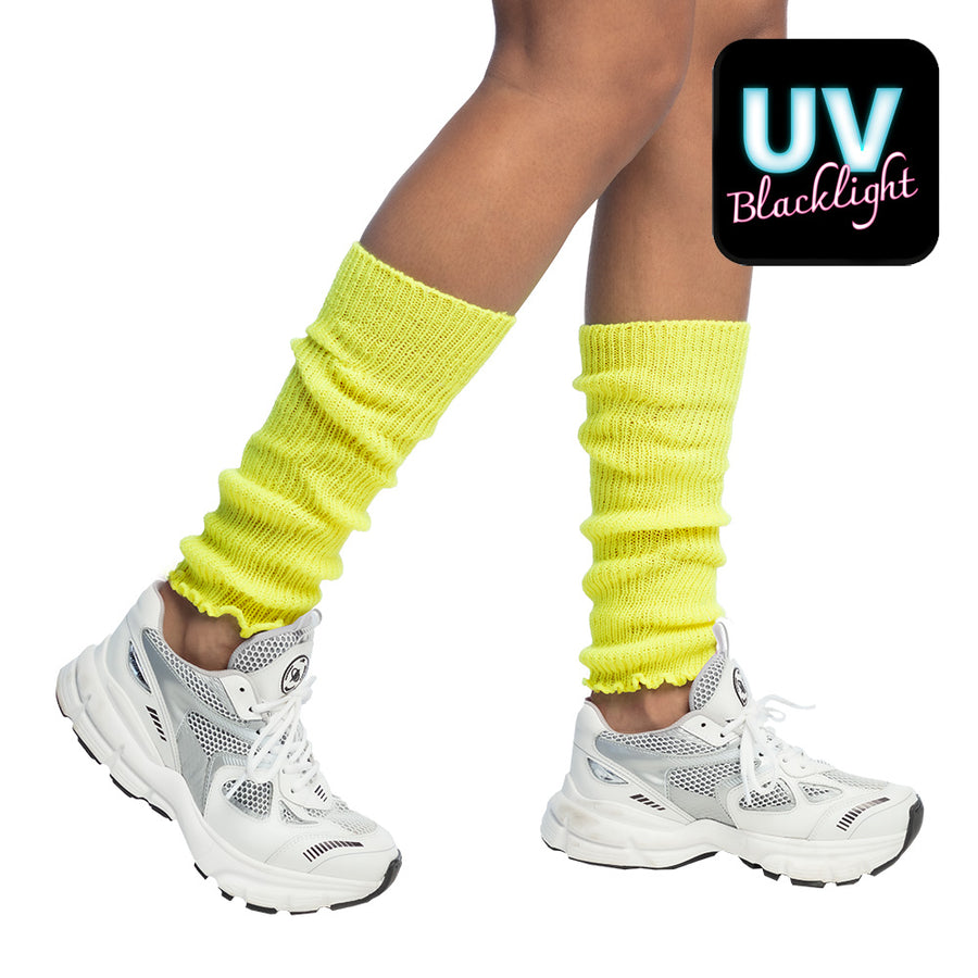 Beenwarmers - neon geel