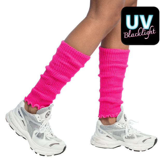 Beenwarmers - neon roze