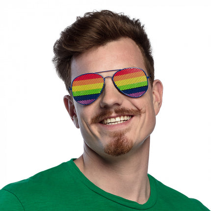 Regenboog Partybril