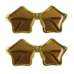 Partybril Star - 2 stuks - goud