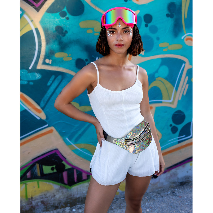 Skibril Party - neon roze