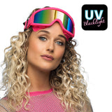 Skibril Party - neon roze
