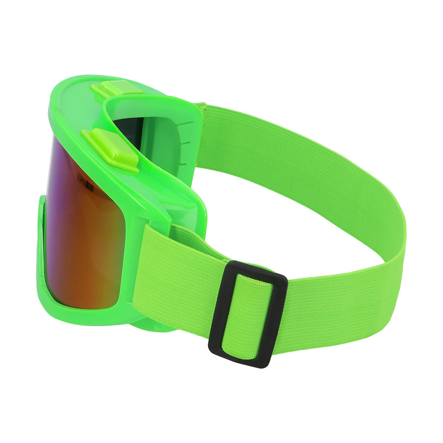 Skibril Party - neon groen