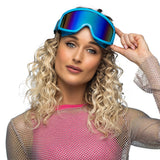 Skibril Party - neon blauw