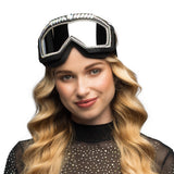 Skibril Party Bling Bling - zwart