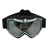 Skibril Party Bling Bling - zwart
