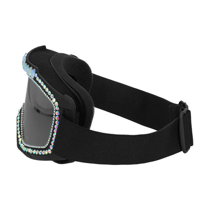 Skibril Party Bling Bling - zwart