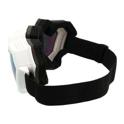 Skibril Party Hartjes - wit