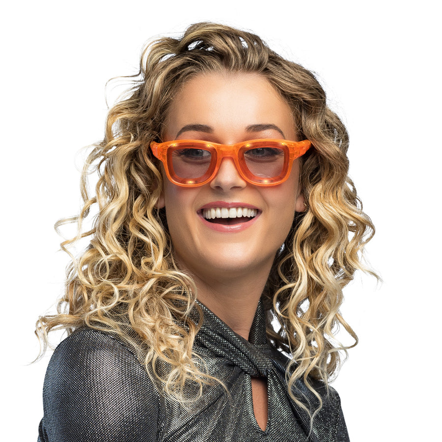 LED partybril oranje
