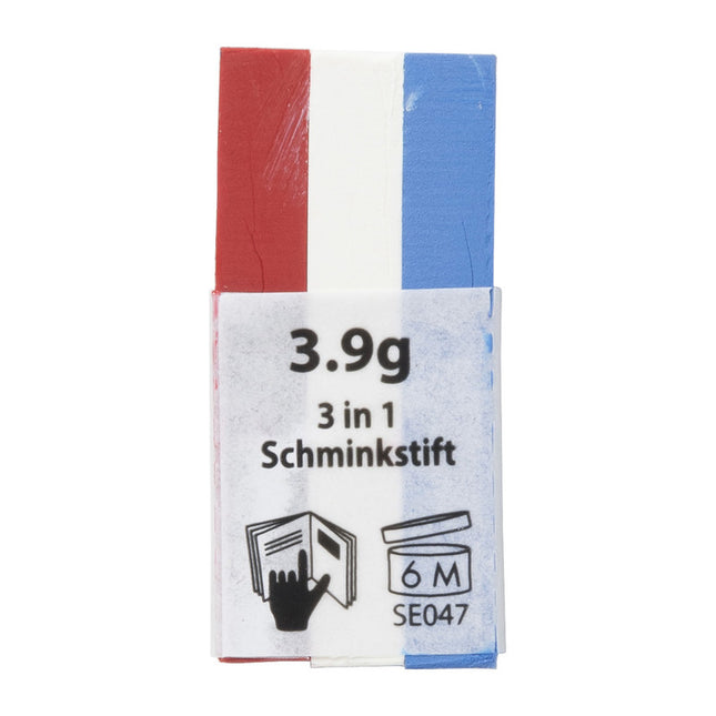 Schminkstift - rood wit blauw - Nederland