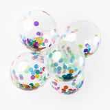 Confettiballon - 6 stuks - 30 cm - mix kleuren