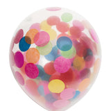 Confettiballon - 6 stuks - 30 cm - mix kleuren