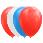 Ballonnen - 10 stuks - 30 cm - rood / wit / blauw
