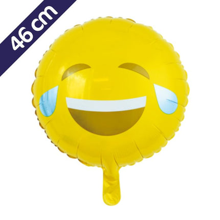 Emoji laugh Folieballon - 46 cm