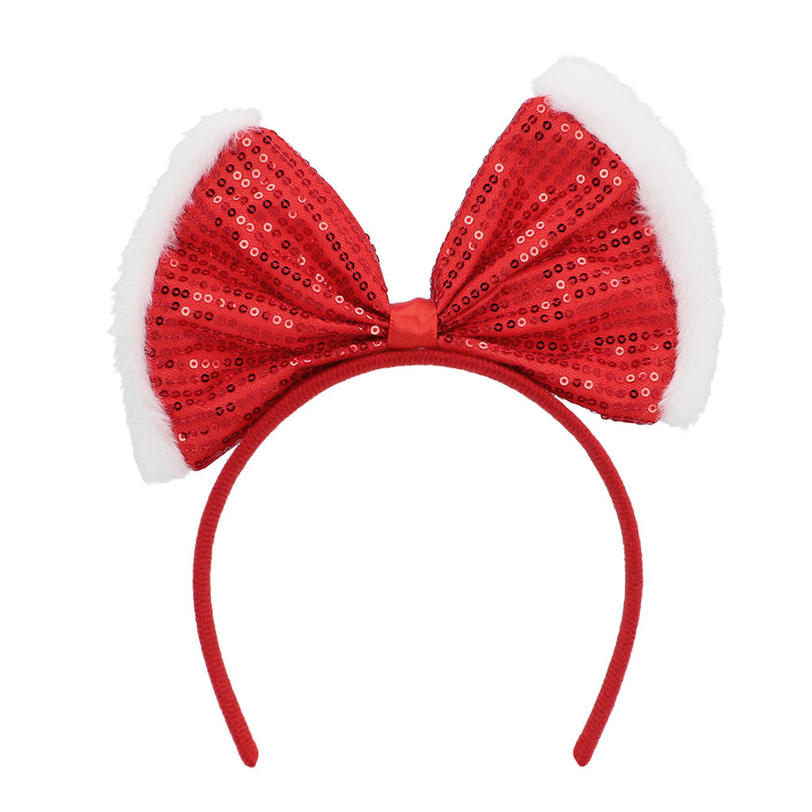 Strik Haarband - rood wit