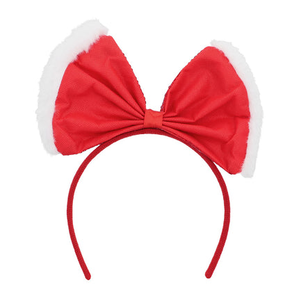 Strik Haarband - rood wit