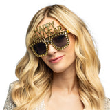 Partybril Bling Bling 'Happy New Year' - goud