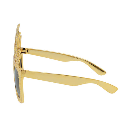 Partybril Bling Bling 'Happy New Year' - goud