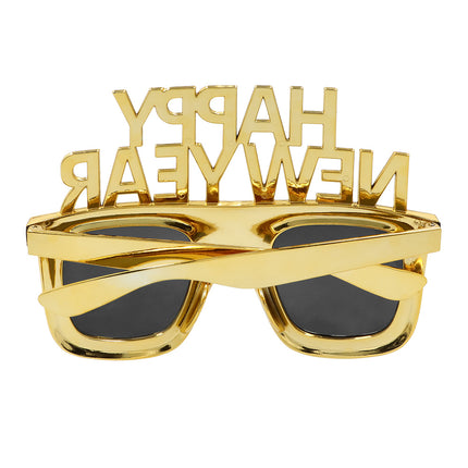 Partybril Bling Bling 'Happy New Year' - goud
