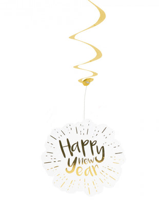 Happy New Year Swirl streamers - 2 pieces