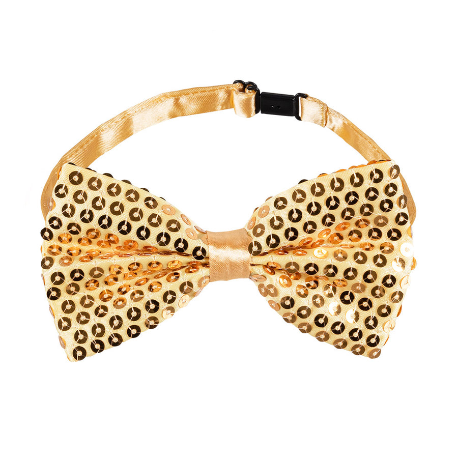 Accessoireset goud - partybril + vlinderstrik & bretels