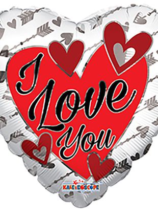 Foil balloon heart "I Love You" - 45 cm