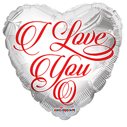 Folieballon hart "I Love You" - 45 cm