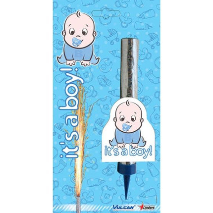 Gender reveal fontein - it's a Boy