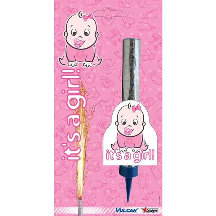 Gender reveal fontein - it's a Girl